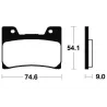 Plaquettes de frein avant YAMAHA FZR 1000 1989-1990 Plaquettes de frein avant YAMAHA FZR 1000 1989-1990