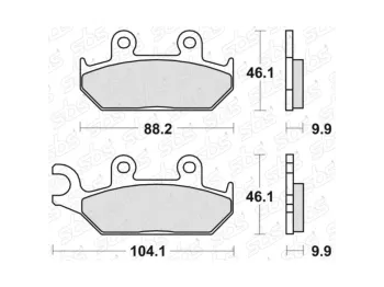 Plaquettes de frein avant YAMAHA XT E 600 1990-1994