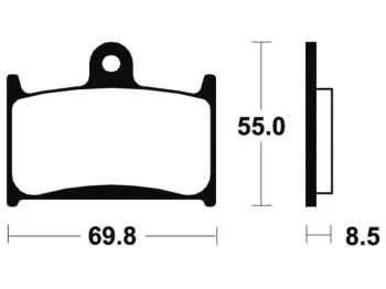 Plaquettes de frein avant TRIUMPH DAYTONA 900 1993-1996