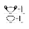 Plaquettes de frein arriere APRILIA PEGASO 3 650 1997-2000