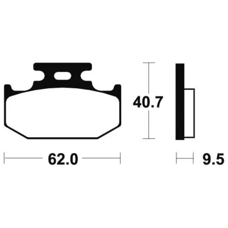 Plaquettes de frein arriere SUZUKI DR 350 SE 1994-1998