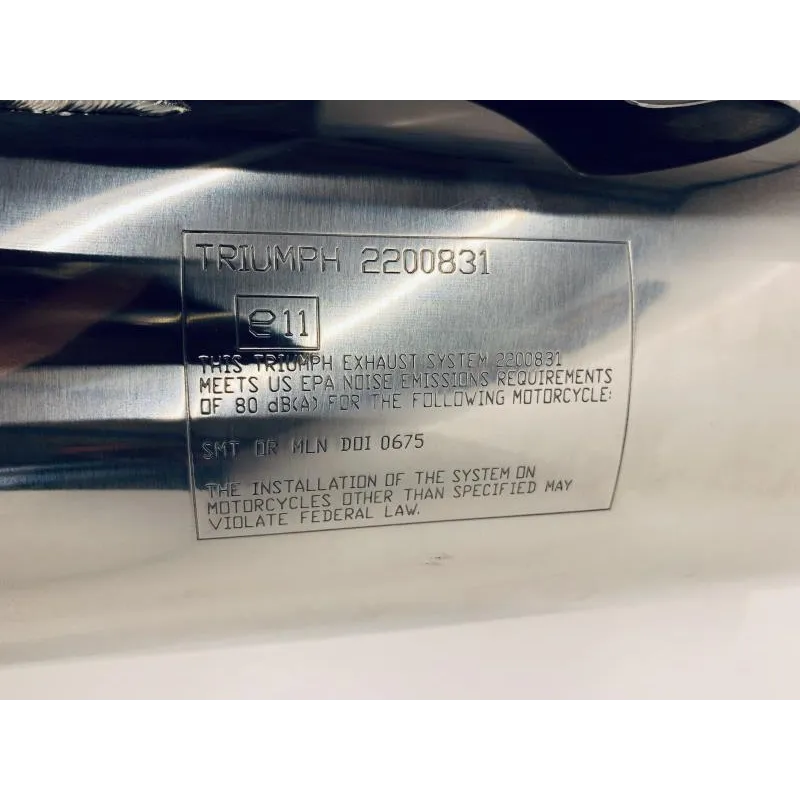 Silencieux droit (echappement) TRIUMPH STREET TRIPLE R 675 2011-2012