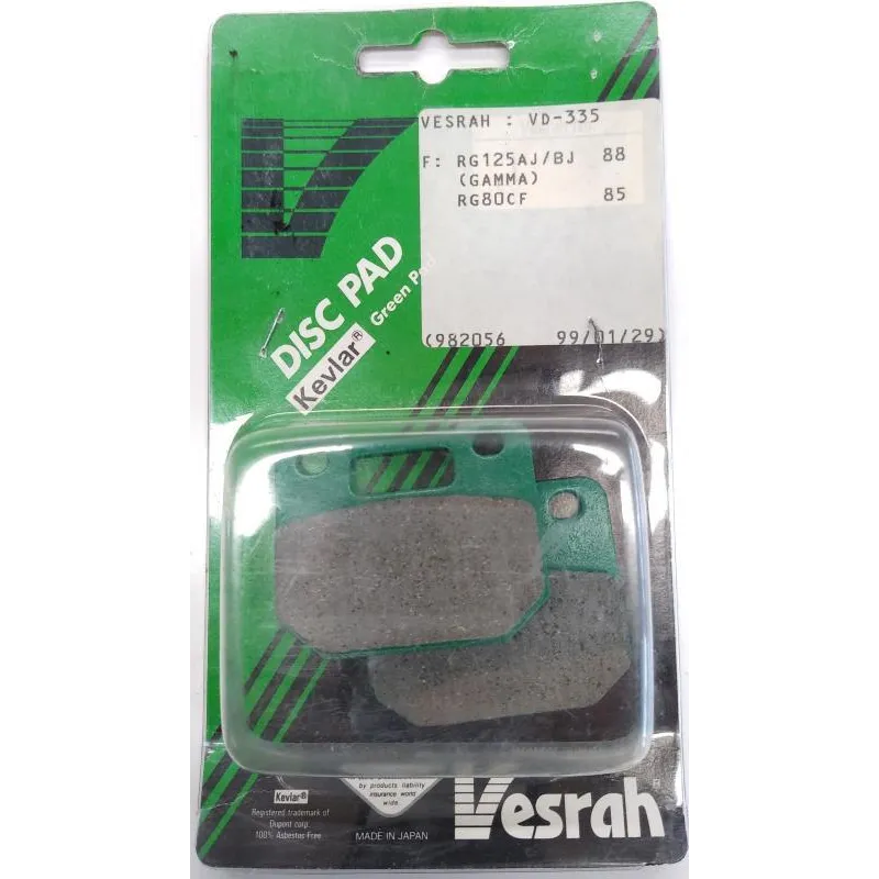 Plaquettes de frein avant SUZUKI RG 125 1985-1991 GAMMA