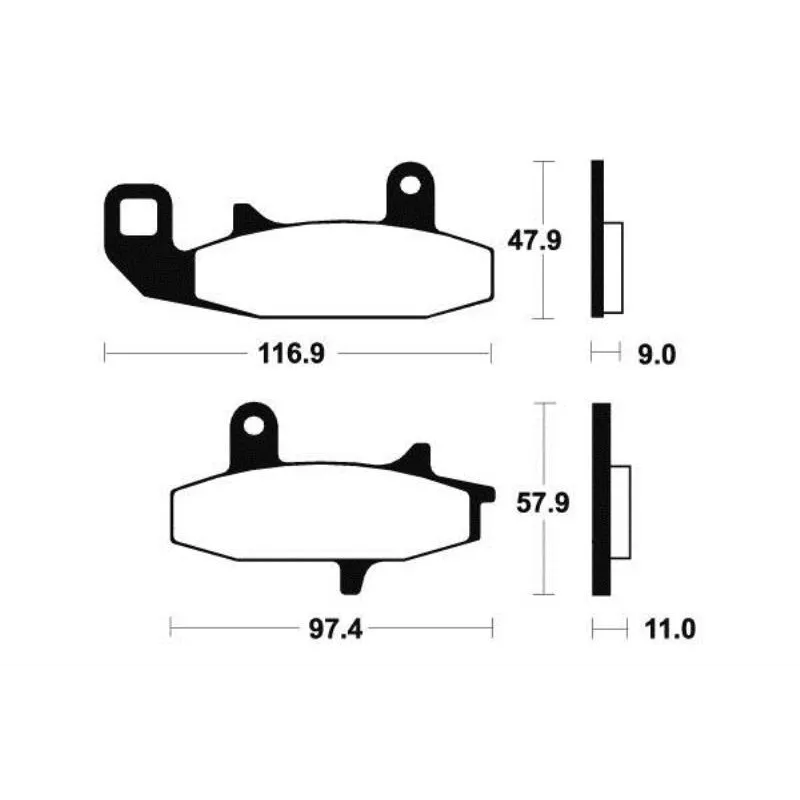 Plaquettes de frein avant SUZUKI DR 650 RS 1990-1991