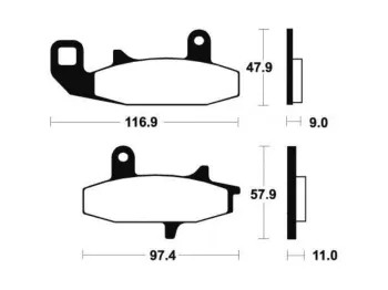 Plaquettes de frein avant SUZUKI DR 650 RS 1990-1991