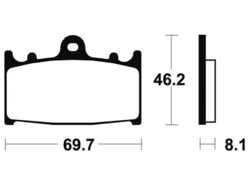 Plaquettes de frein avant SUZUKI RGV 250 1991-1996