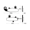 Plaquettes de frein avant SUZUKI DR 650 RS 1990-1991 Plaquettes de frein avant SUZUKI DR 650 RS 1990-1991