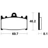 Plaquettes de frein avant SUZUKI RGV 250 1991-1996 Plaquettes de frein avant SUZUKI RGV 250 1991-1996