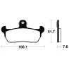 Plaquettes de frein avant CAGIVA ELEFANT 750 1993-1995