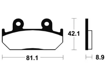 Plaquettes de frein avant HONDA CBR 600 F 1991-1994