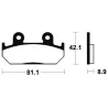 Plaquettes de frein avant HONDA CBR 600 F 1991-1994 Plaquettes de frein avant HONDA CBR 600 F 1991-1994