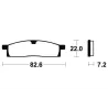Plaquettes de frein avant YAMAHA DT 50 LC 1998-2000