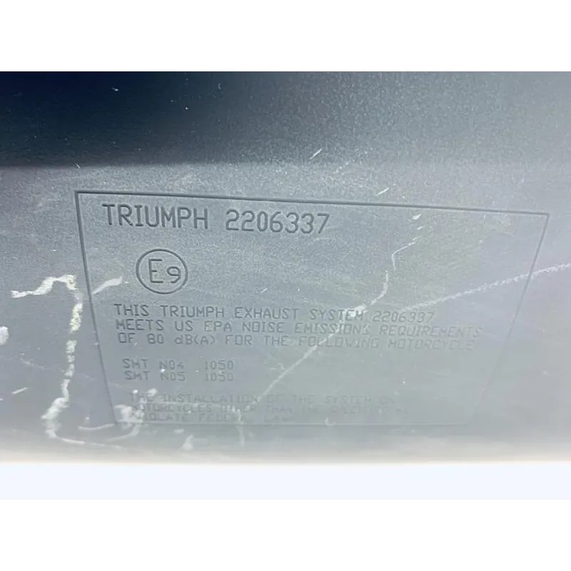 Silencieux droit (echappement) TRIUMPH SPEED TRIPLE 1050 S 2018-2020