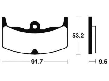 Plaquettes de frein avant HONDA CBX 400 F 1982-1984