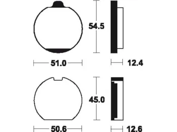 Plaquettes de frein arriere KAWASAKI KZ 650 B 1977-1979