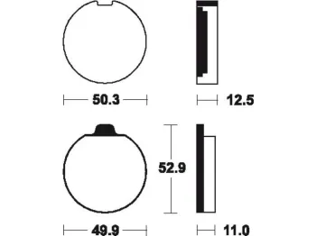 Plaquettes de frein avant SUZUKI GS 750 1977-1978