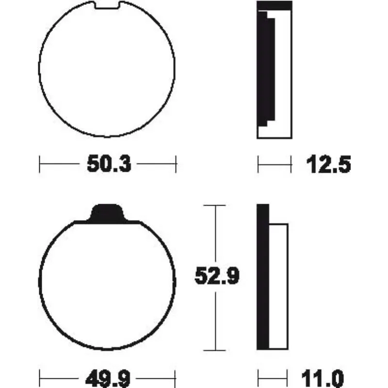 Plaquettes de frein avant SUZUKI GS 750 1977-1978