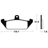 Plaquettes de frein avant CAGIVA ELEFANT 750 1993-1995 Plaquettes de frein avant CAGIVA ELEFANT 750 1993-1995