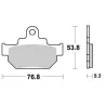 Plaquettes de frein avant SUZUKI DR 600 S 1985-1989 Plaquettes de frein avant SUZUKI DR 600 S 1985-1989
