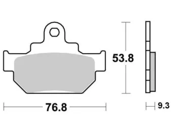 Plaquettes de frein avant SUZUKI DR 600 R 1986-1989