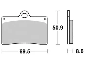 Plaquettes de frein avant DUCATI MONSTER 600 1993-1997
