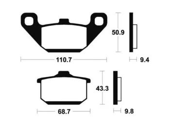 Plaquettes de frein avant KAWASAKI GPZ 900 R 1984-1986 NINJA