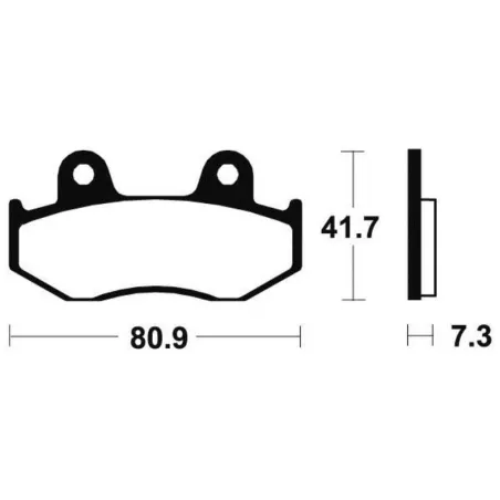 Plaquettes de frein avant HONDA NSR 125 1988-1992