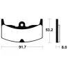 Plaquettes de frein avant HONDA CBX 400 1982-1985 Plaquettes de frein avant HONDA CBX 400 1982-1985