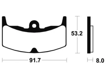 Plaquettes de frein avant HONDA CBX 400 1982-1985