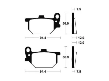 Plaquettes de frein avant YAMAHA XV 750 1981-1983 SE