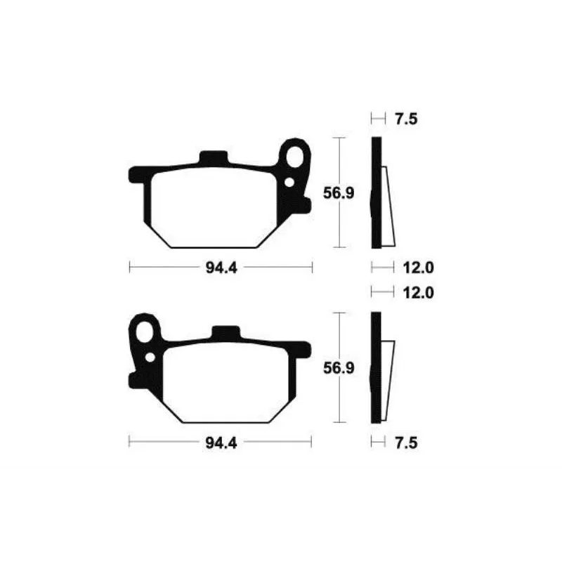 Plaquettes de frein avant YAMAHA XV 750 1981-1983 SE