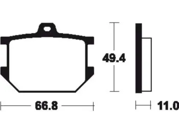 Plaquettes de frein avant YAMAHA SR 500 1987-1992