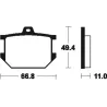 Plaquettes de frein avant YAMAHA SR 500 1987-1992