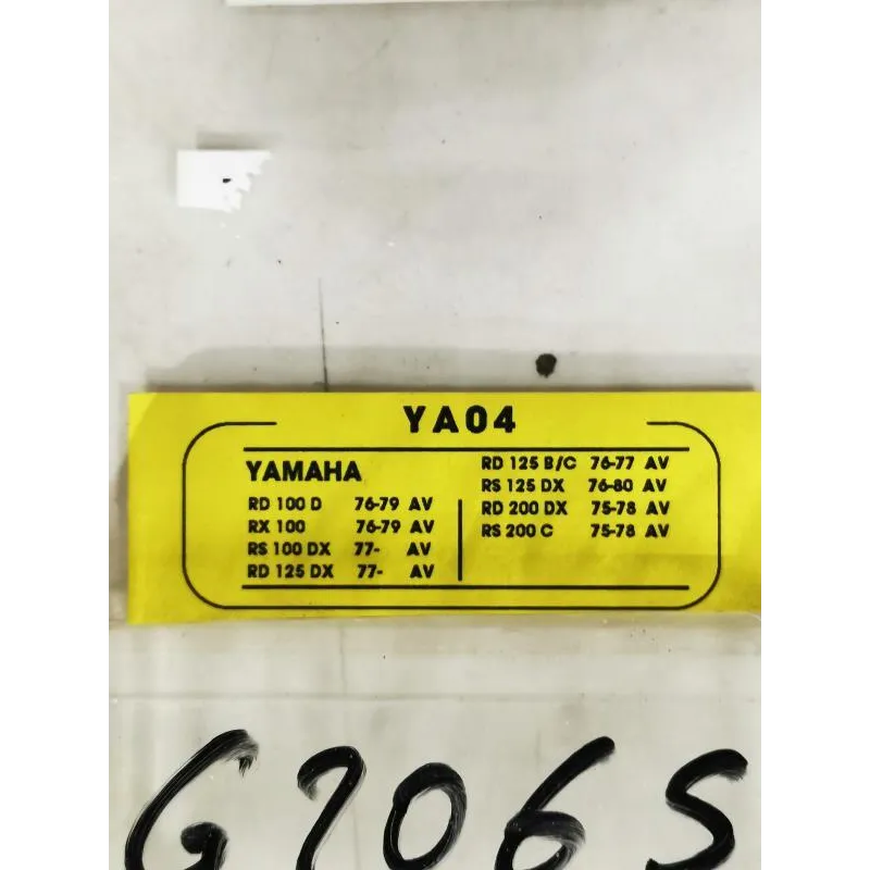 Plaquettes de frein avant YAMAHA RD 125 DX 1976-1977