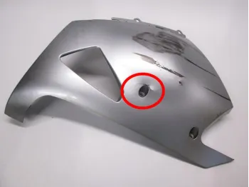 Cache flanc de carenage gauche KAWASAKI ZZR 1400 2008-2011 ABS