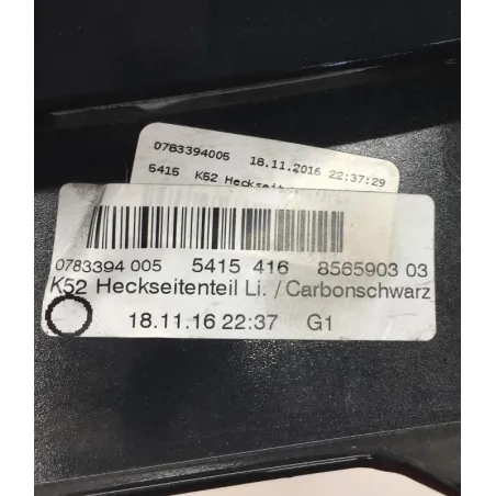 Cache carenage coque arriere gauche BMW R 1200 RT 2014-2018 K52