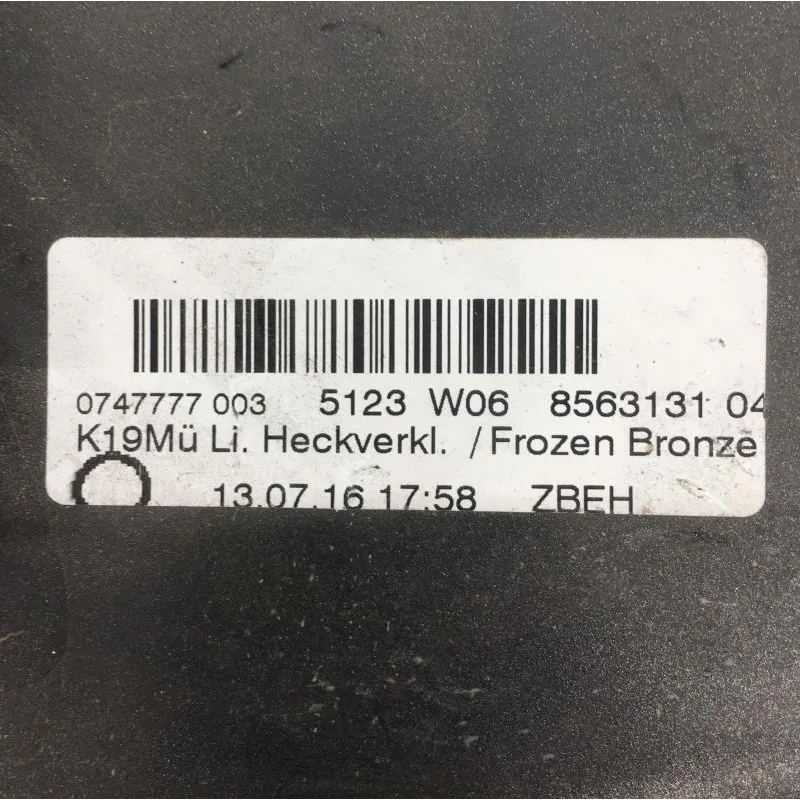 Cache carenage coque arriere gauche BMW C 650 GT 2016-2019 K19