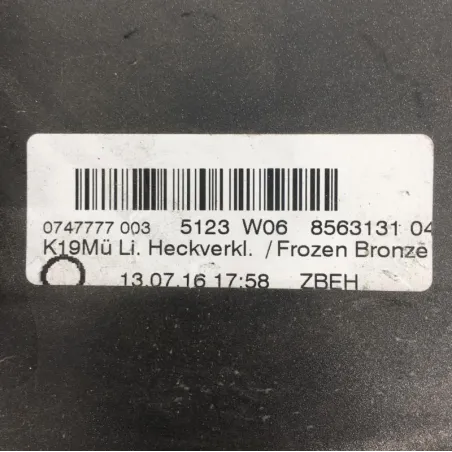 Cache carenage coque arriere gauche BMW C 650 GT 2016-2019 K19