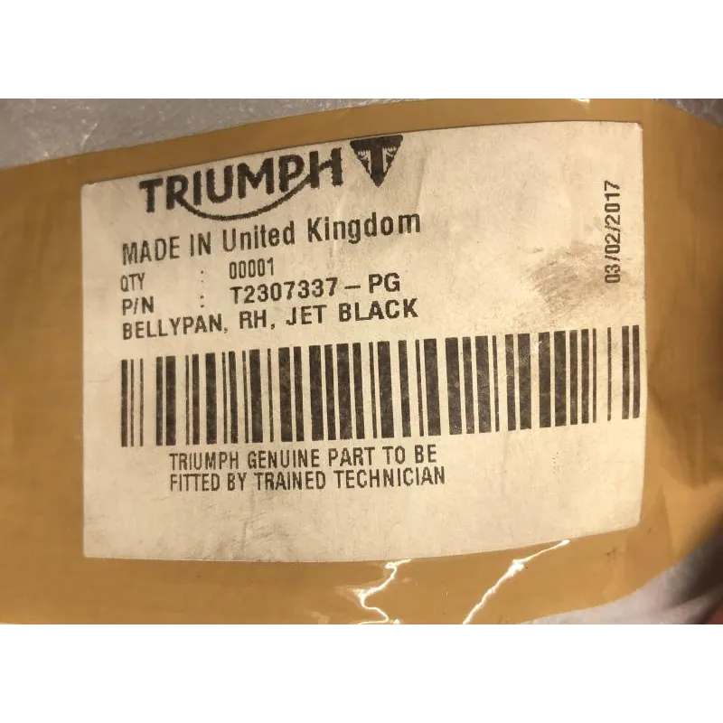 Demi sabot droit TRIUMPH STREET TRIPLE 675 2013-2016