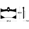 Plaquettes de frein avant APRILIA RS 125 1992-1994 Plaquettes de frein avant APRILIA RS 125 1992-1994