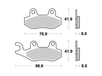 Plaquettes de frein avant SUZUKI RM 125 1987-1995