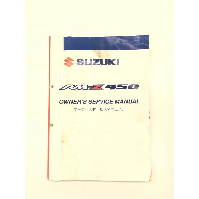 Manuel d'utilisation SUZUKI RMZ 450 2005-2006
