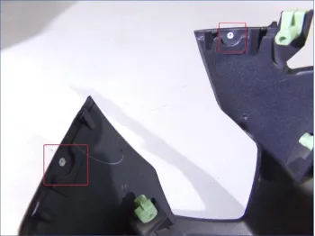 Cache carenage coque arriere gauche PEUGEOT KISBEE 50 2011-2017 RS 2T