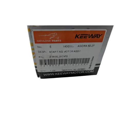 Demarreur KEEWAY AGORA 50 2011 - 2013