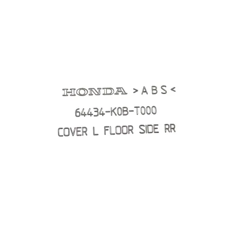 Cache lateral gauche HONDA NSS 125 FORZA 2018 - 2020