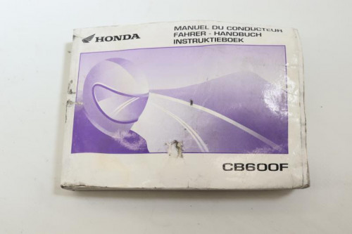 Manuel d'utilisation HONDA CB 600 F HORNET 2003 - 2004
