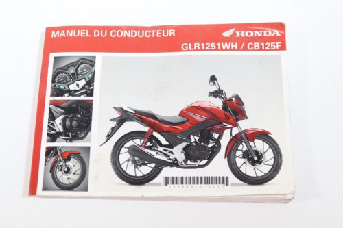 Manuel d'utilisation HONDA CB 125 F 2015 - 2020