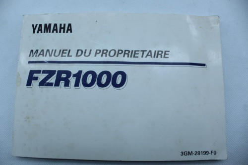 Manuel d'utilisation YAMAHA 1000 FZR 1993 - 1995