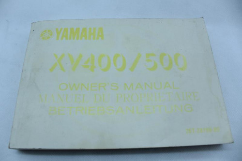 Manuel d'utilisation YAMAHA XV 400 1976 - 1982