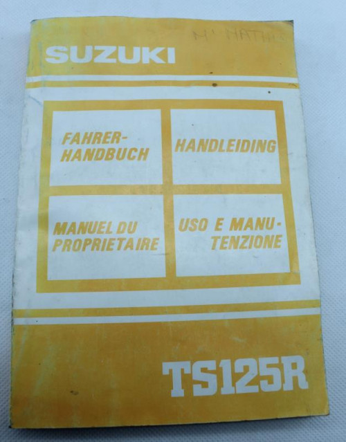 Manuel d'utilisation SUZUKI TS 125 R 1990 - 1996